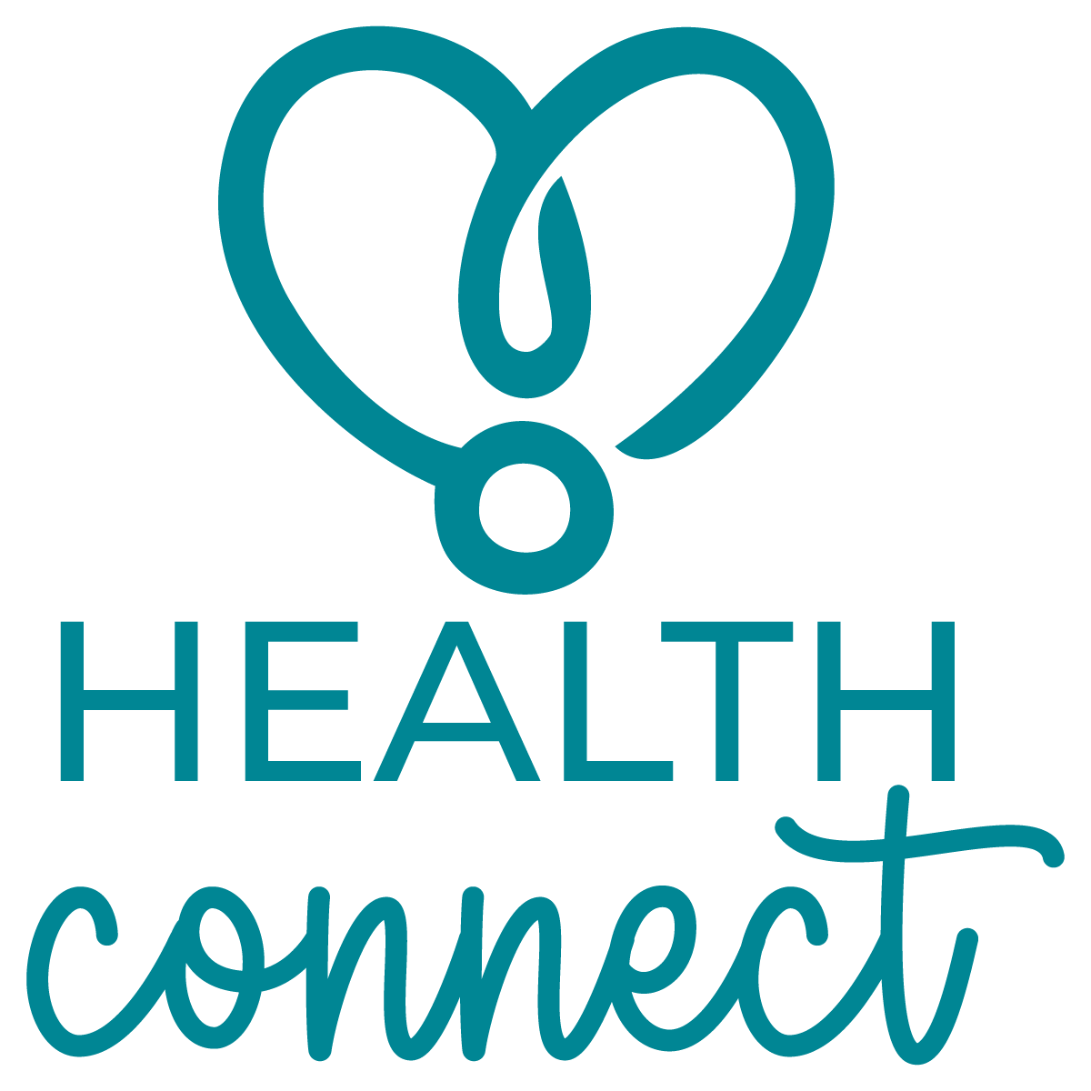 Health Connect logo, stacked